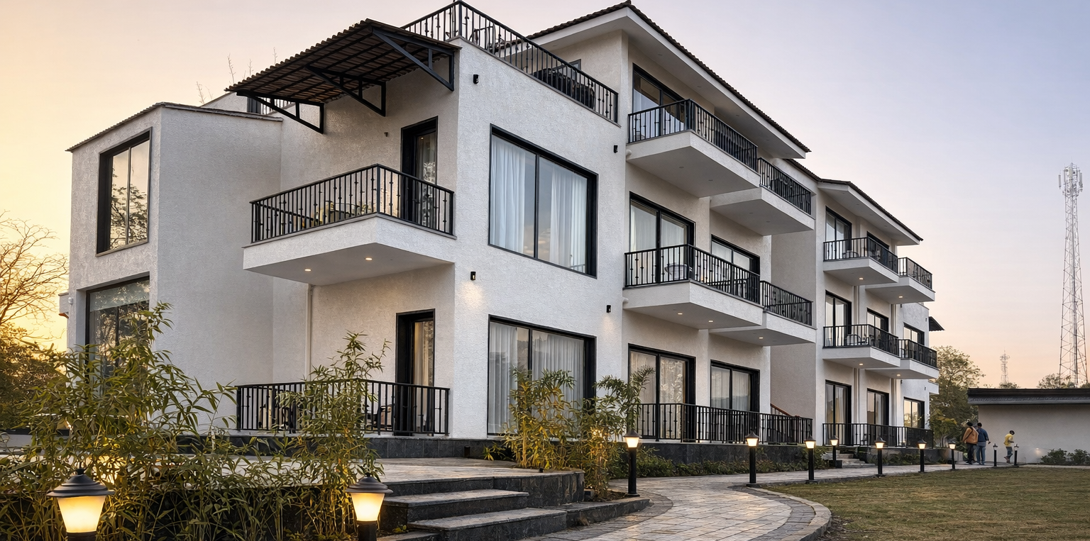 corbett anandavana resort full view